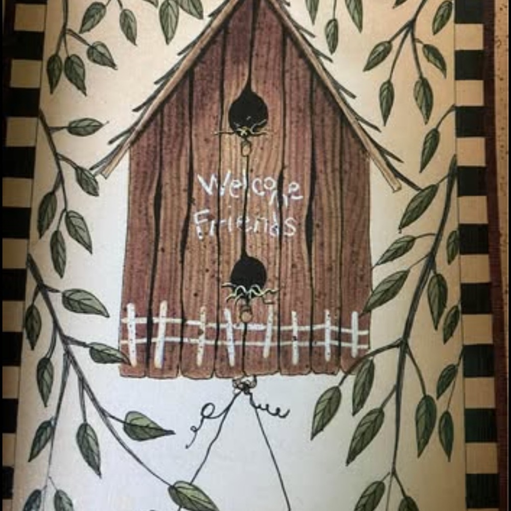 Rustic Farmhouse Birdhouse Wall Art Distressed White Frame Approx. - Picture 9 of 15